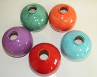 Vases boule petit modèle différents coloris (vu de dessus)