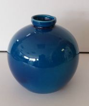 Vase boule grand modèle Hauteur 23 cm bleu nuit